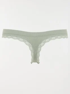 Tanga côtelé iceberg femme (S-XL)