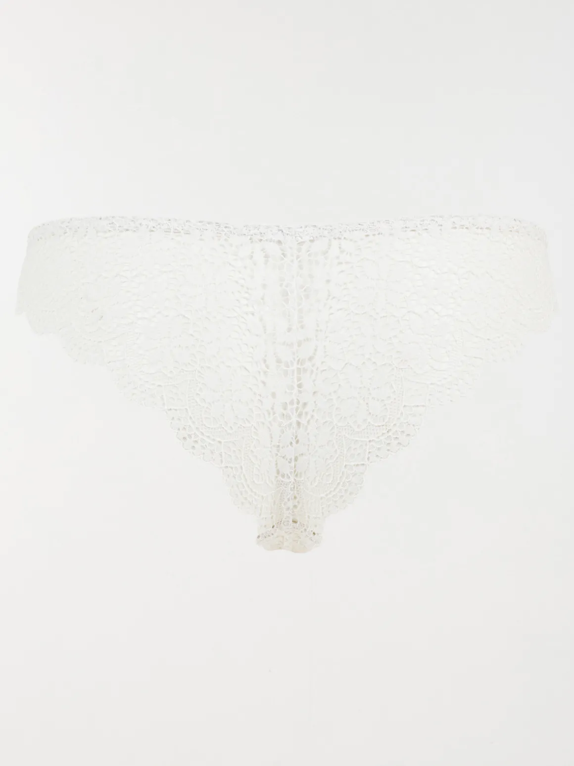 Tanga dentelle ivoire femme (S-XL)
