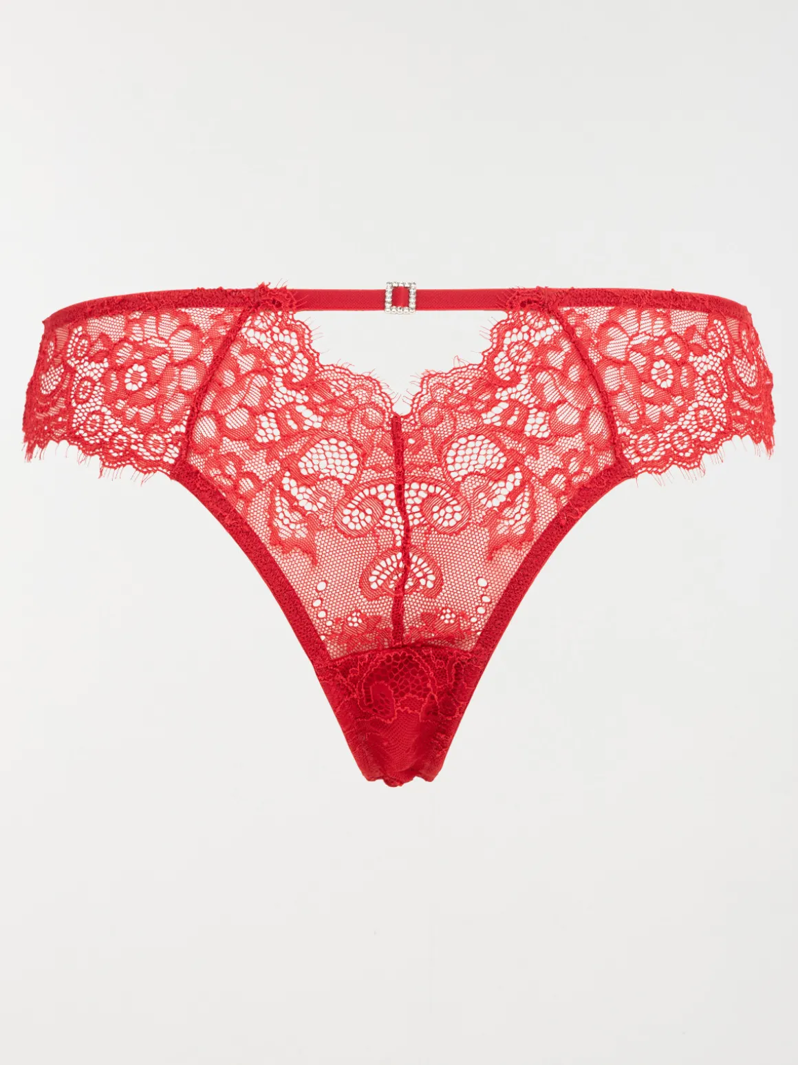 Tanga dentelle rouge femme (S-L)