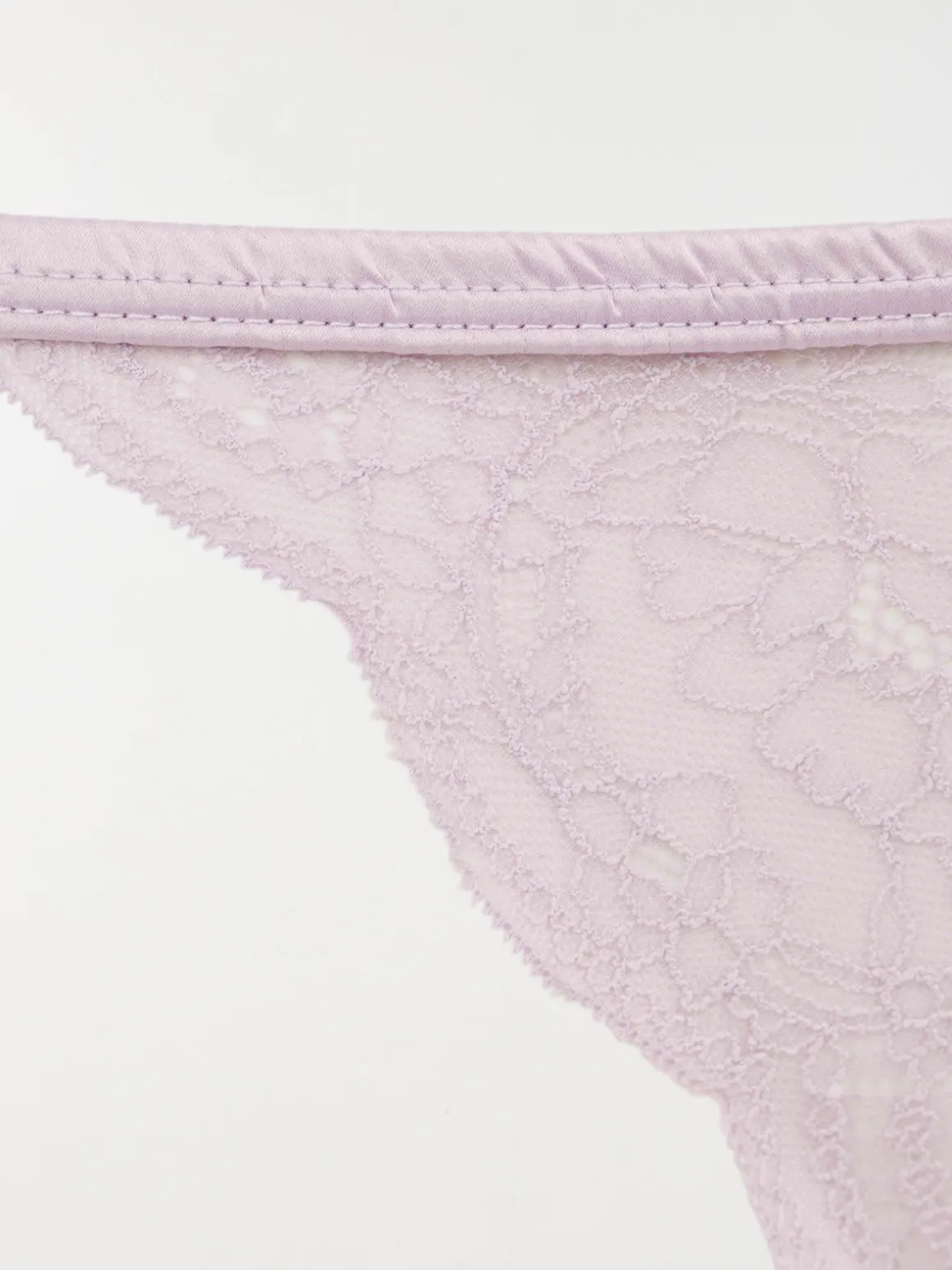 Tanga lilas dentelle femme (S-XL)