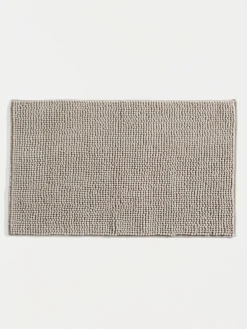 Tapis de bain chenille 50 x 80 cm beige