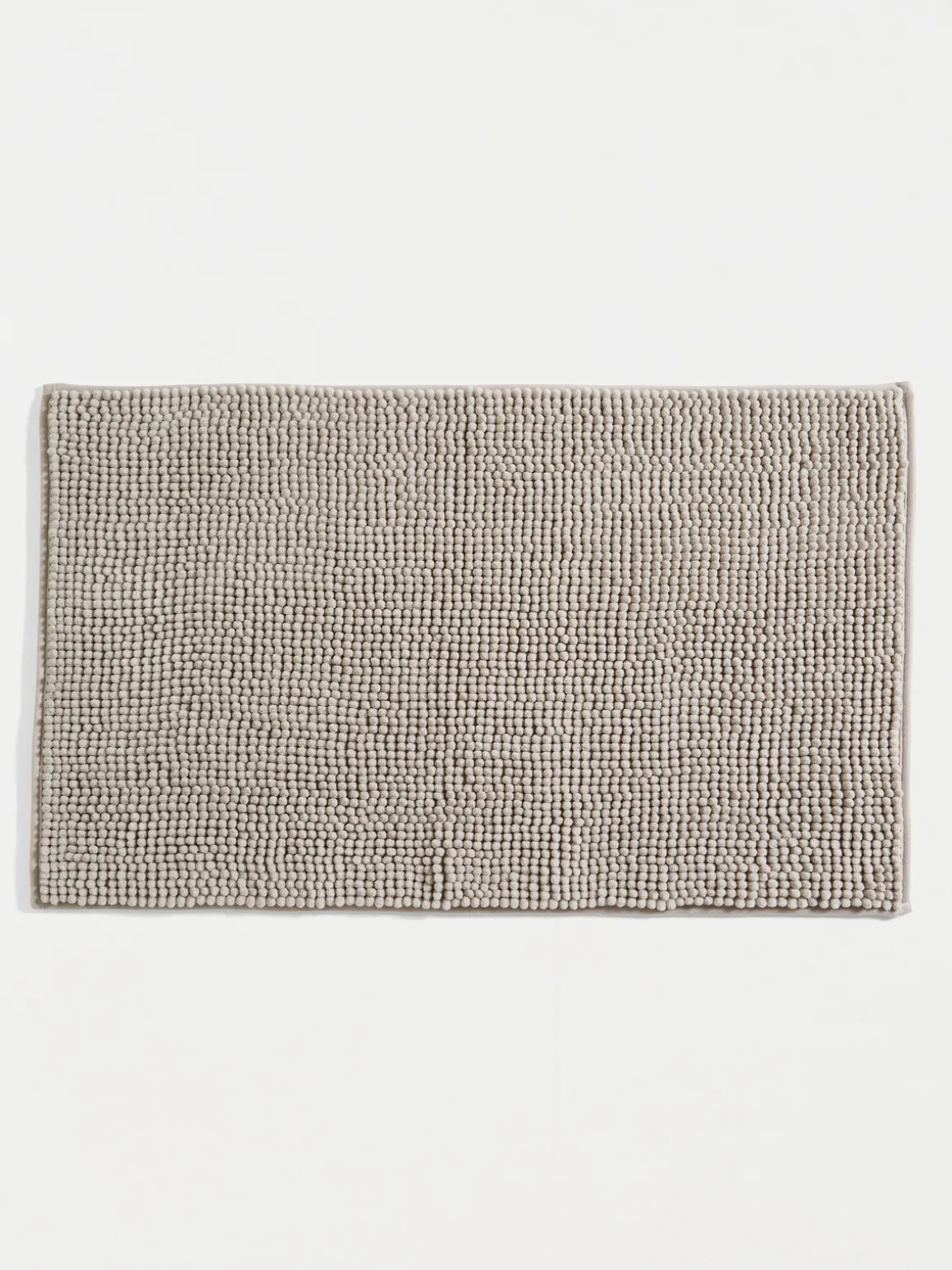Tapis de bain chenille 50 x 80 cm beige
