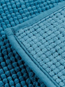 Tapis de bain chenille emeraude