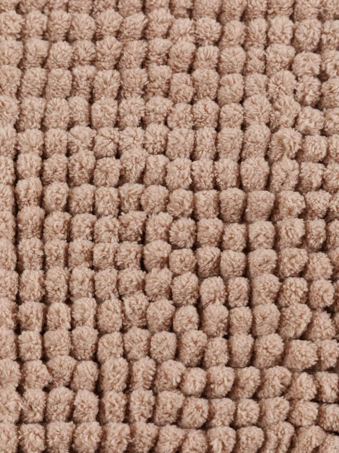 Tapis de bain chenille taupe