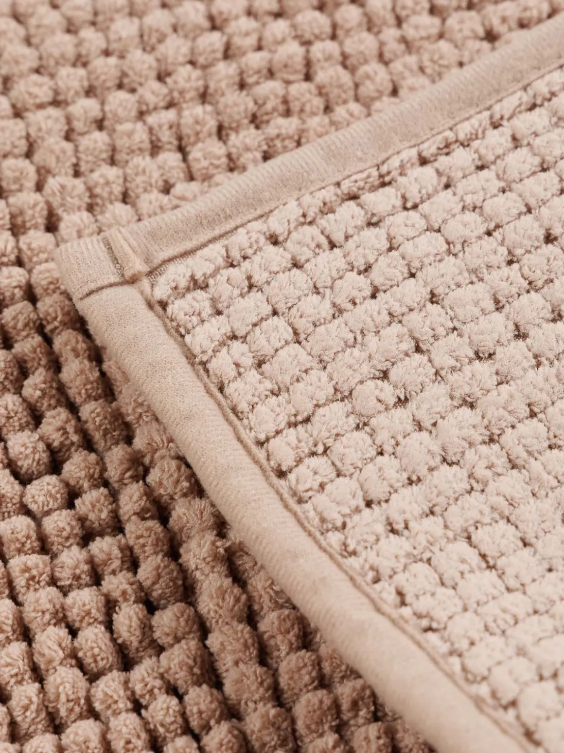 Tapis de bain chenille taupe