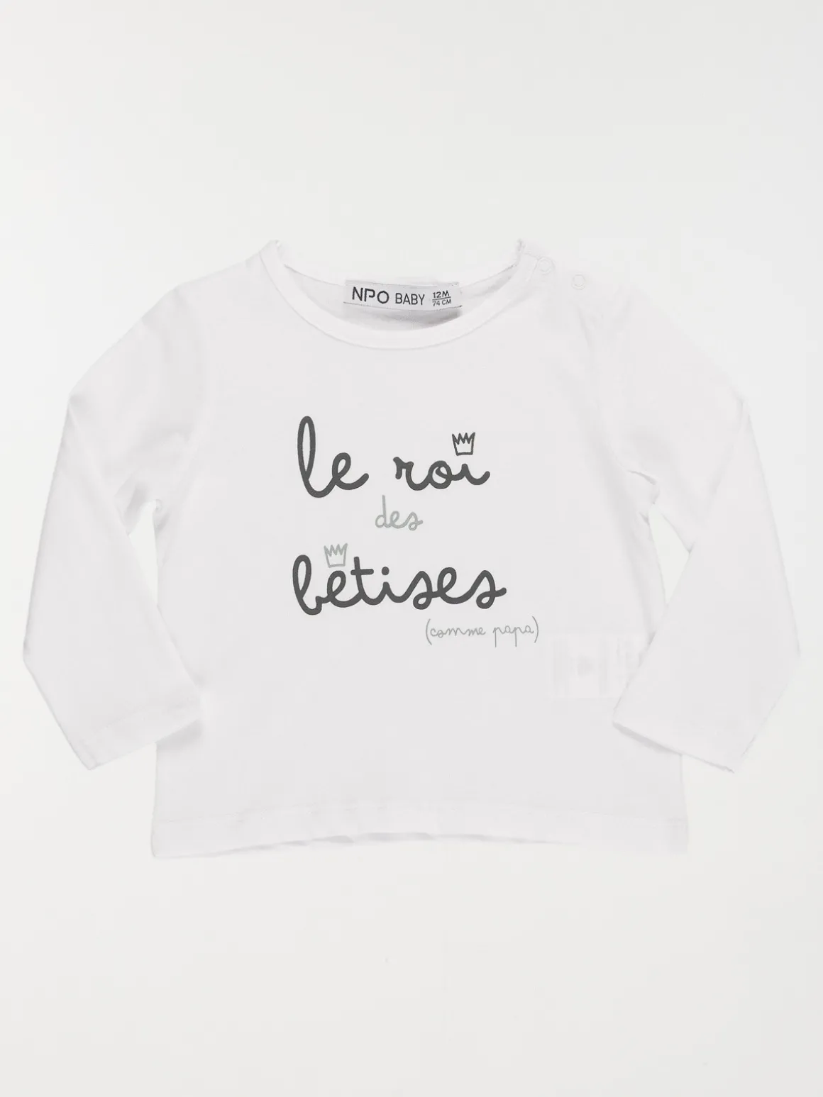 Tee-shirt à message garçon (3-36M)