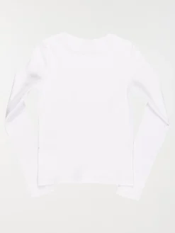 Tee-shirt blanc côtelé fille (XXS-M)