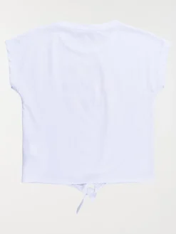 Tee-shirt blanc message fille (3-12A)