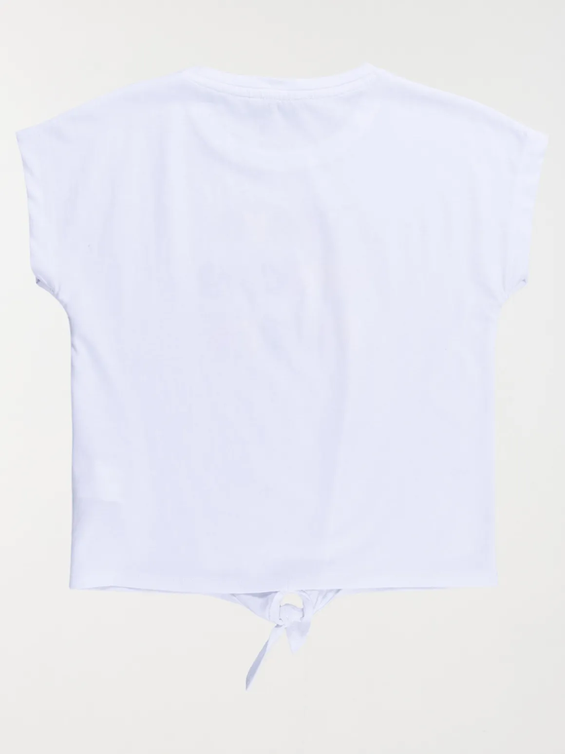 Tee-shirt blanc message fille (3-12A)