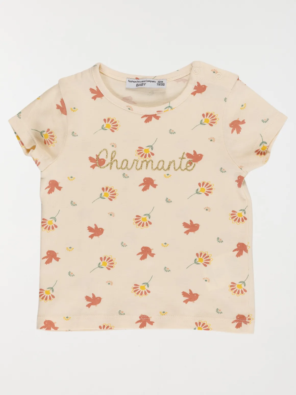 Tee-shirt charmante fille (3-36M)
