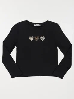 Tee-shirt coeurs léopards fille (3-12A)