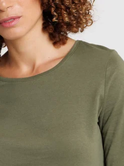 Tee-shirt coloris trèfle femme