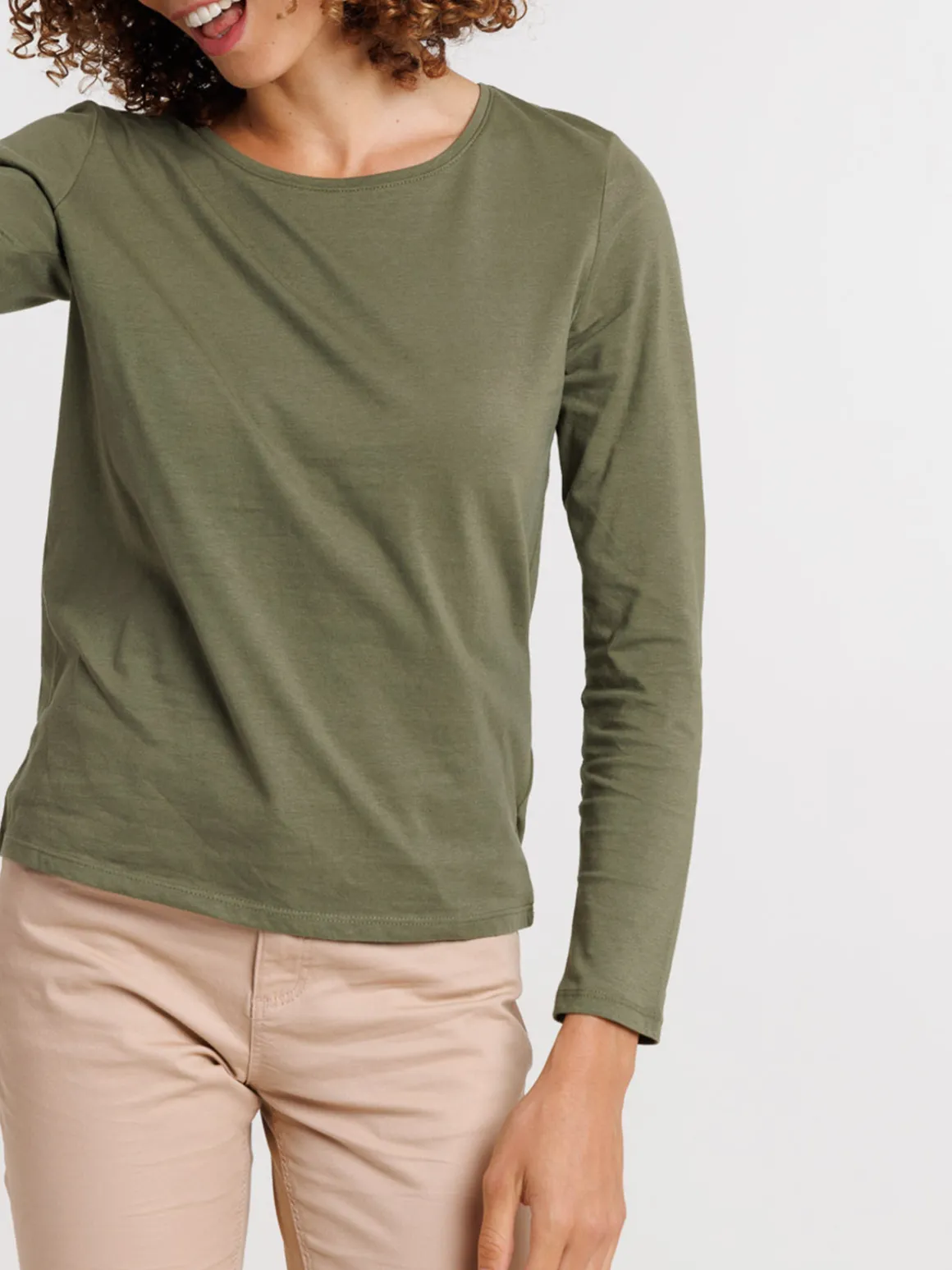 Tee-shirt coloris trèfle femme