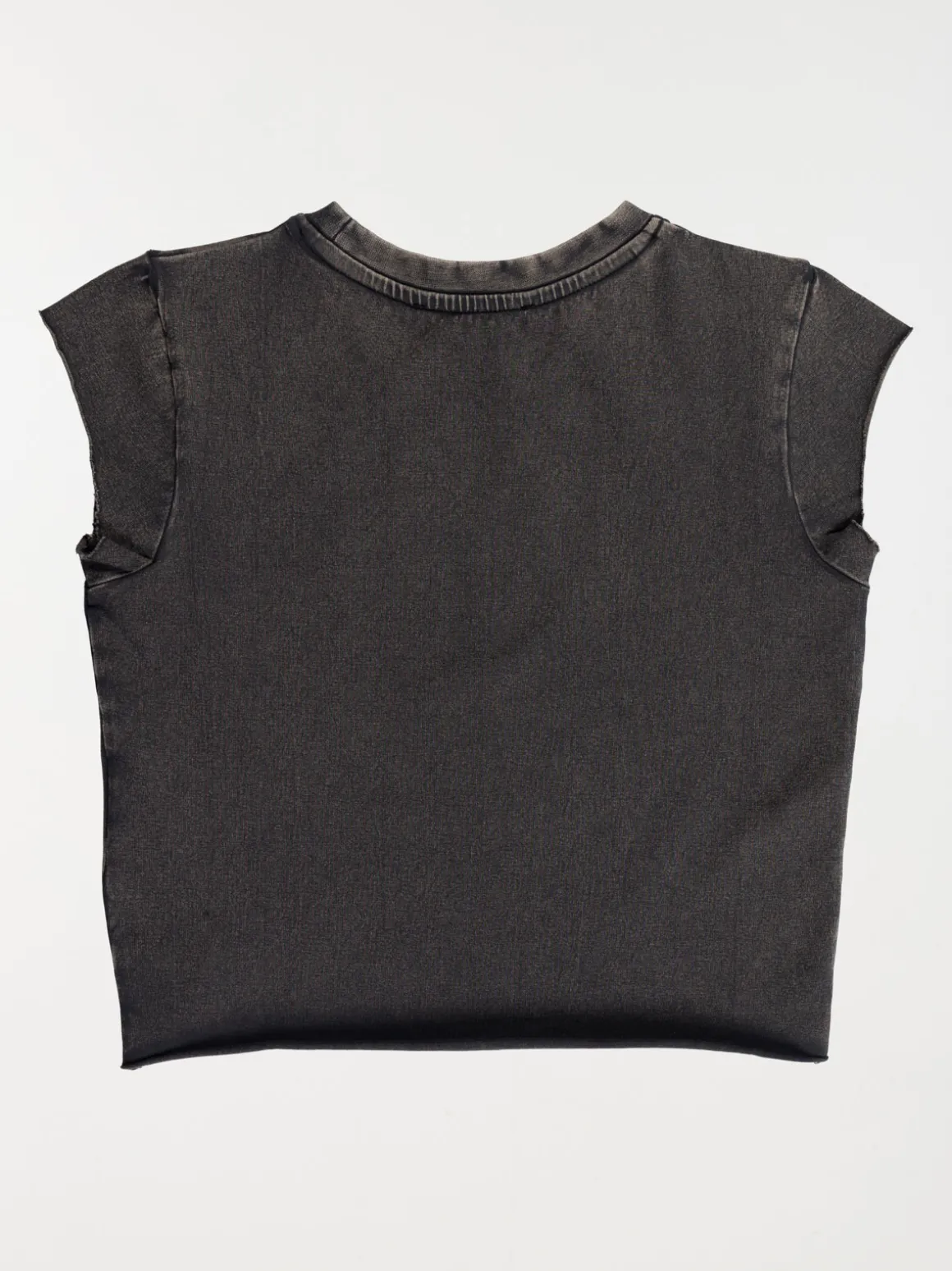Tee-shirt court délavé fille (XXS-M)