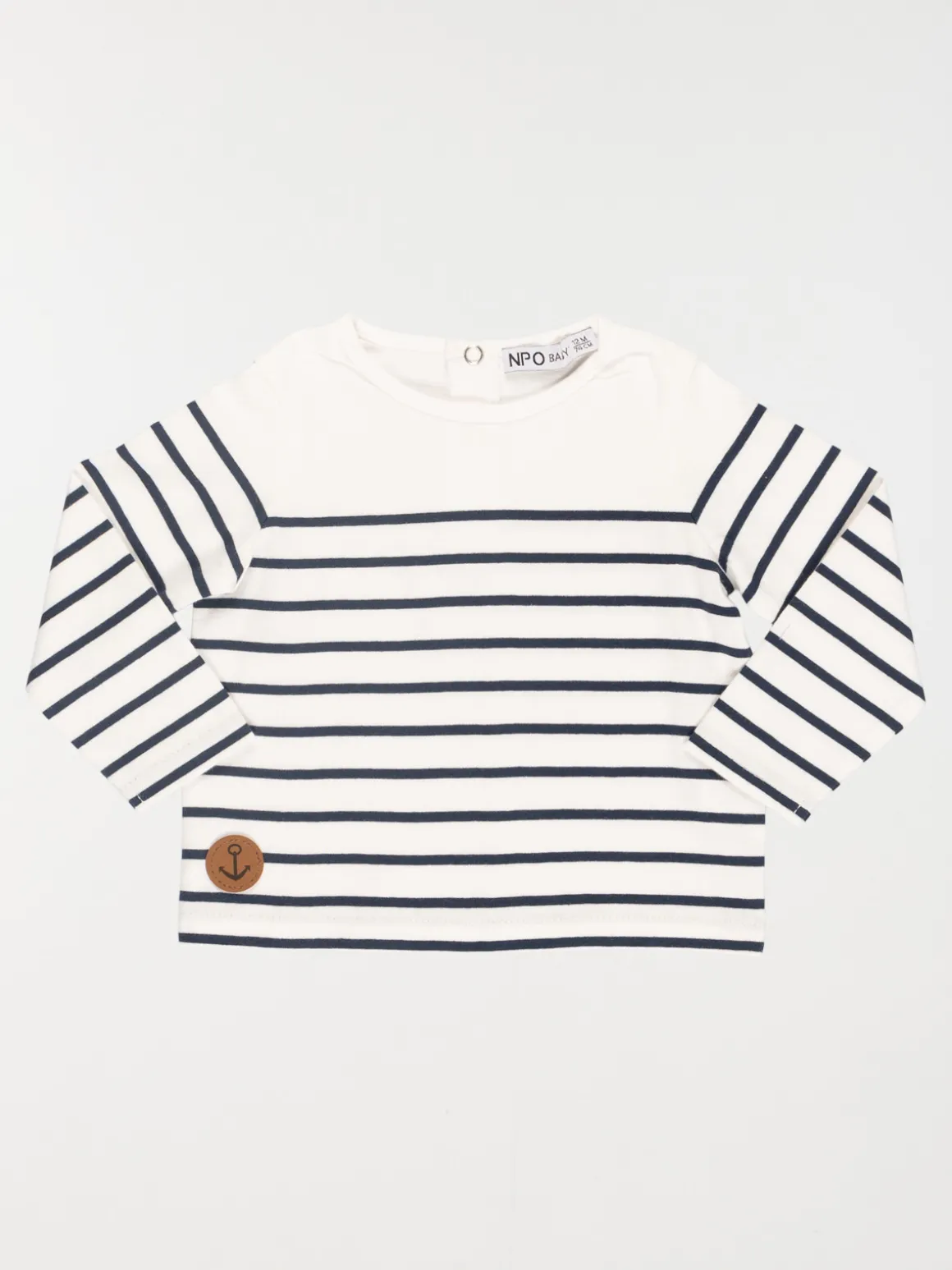 Tee-shirt écru rayé garçon (3-36M)