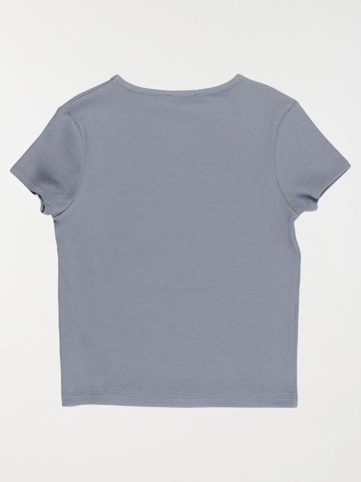 Tee-shirt côtelé fille (XXS-M)