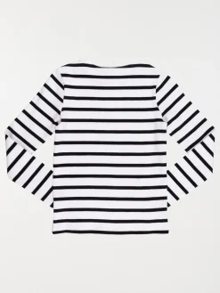 Tee-shirt côtelé rayé fille (XXS-M)