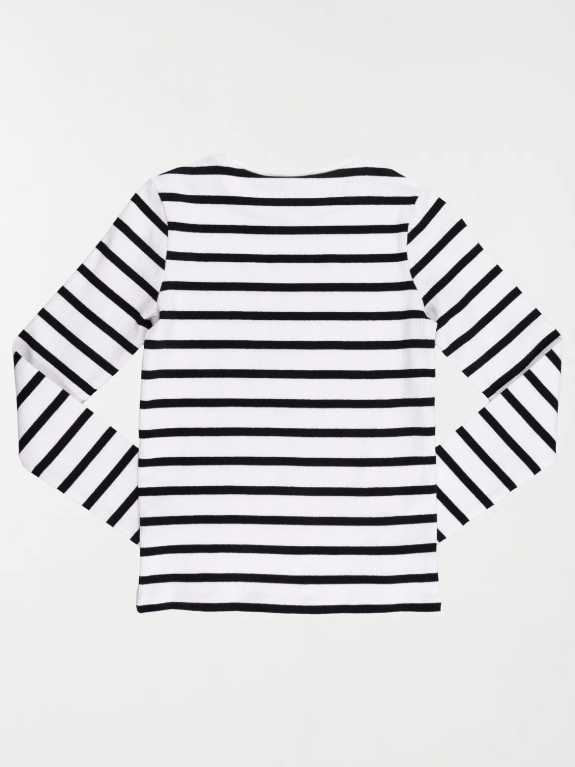 Tee-shirt côtelé rayé fille (XXS-M)