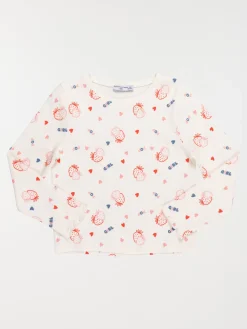 Tee-shirt cœur et fraise fille (3-12A)