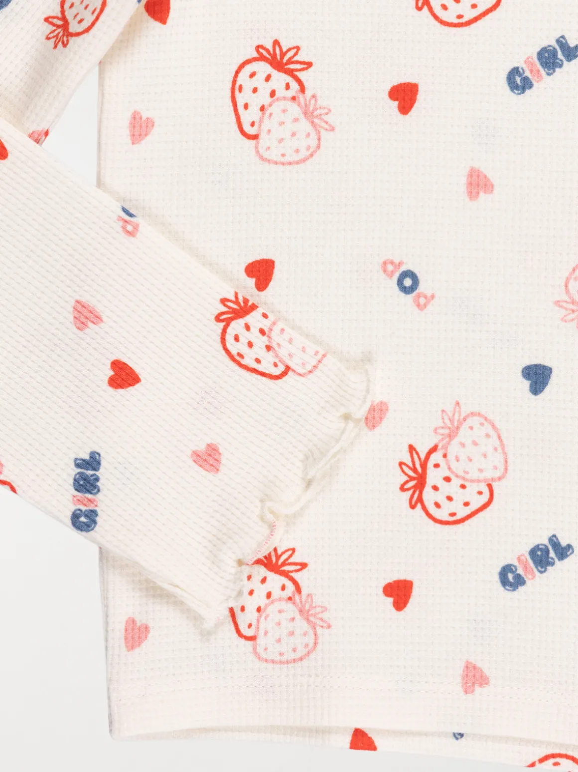 Tee-shirt cœur et fraise fille (3-12A)