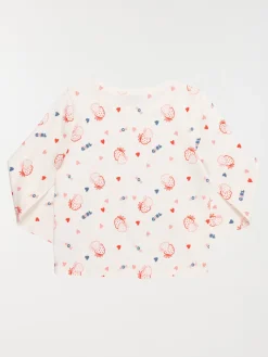 Tee-shirt cœur et fraise fille (3-12A)