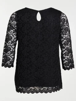 Tee-shirt dentelle grande taille femme