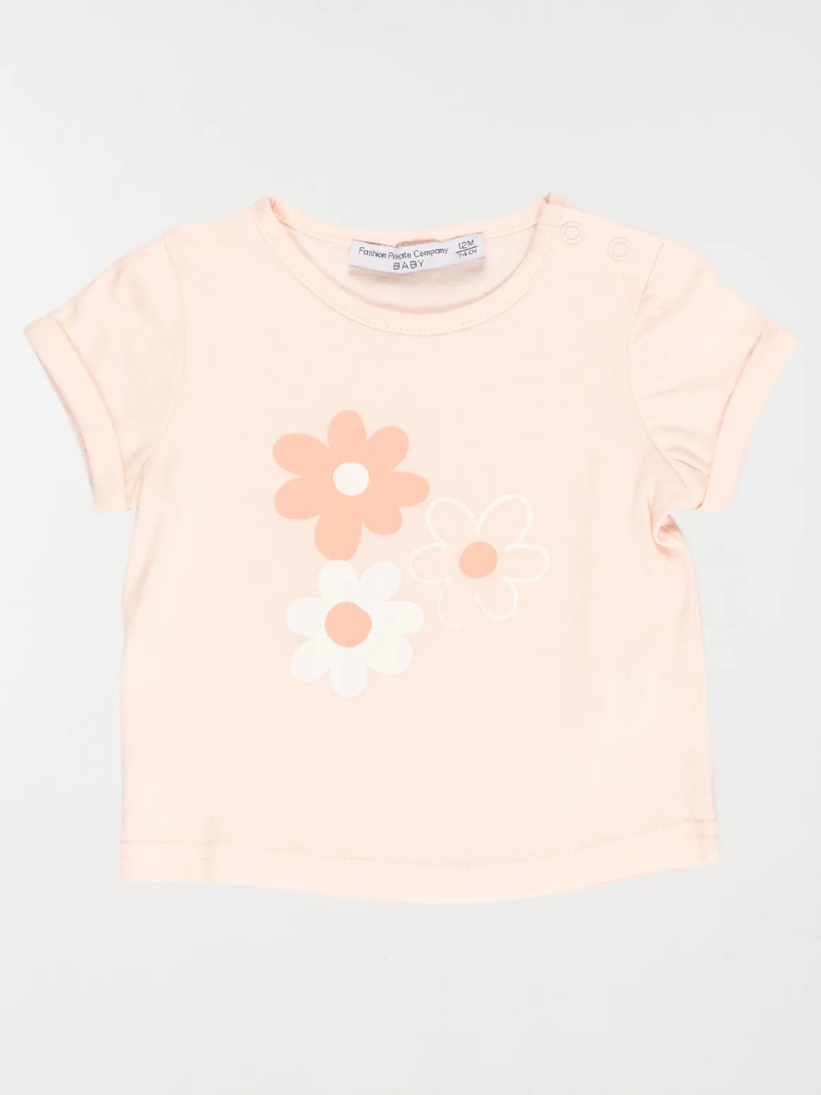 Tee-shirt fleurs fille (3-36M)