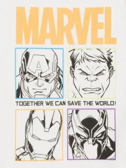 Tee-shirt garçon Marvel écru (3-12A)