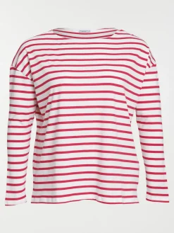 Tee-shirt grande taille rayé femme