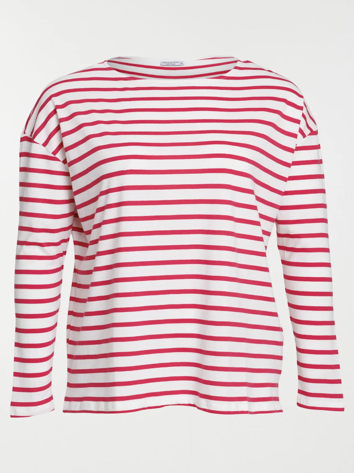 Tee-shirt grande taille rayé femme