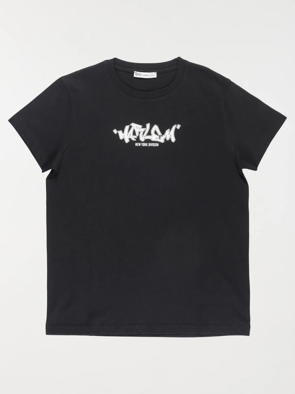 Tee-shirt Harlem noir garçon (XXS-M)