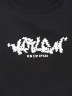 Tee-shirt Harlem noir garçon (XXS-M)