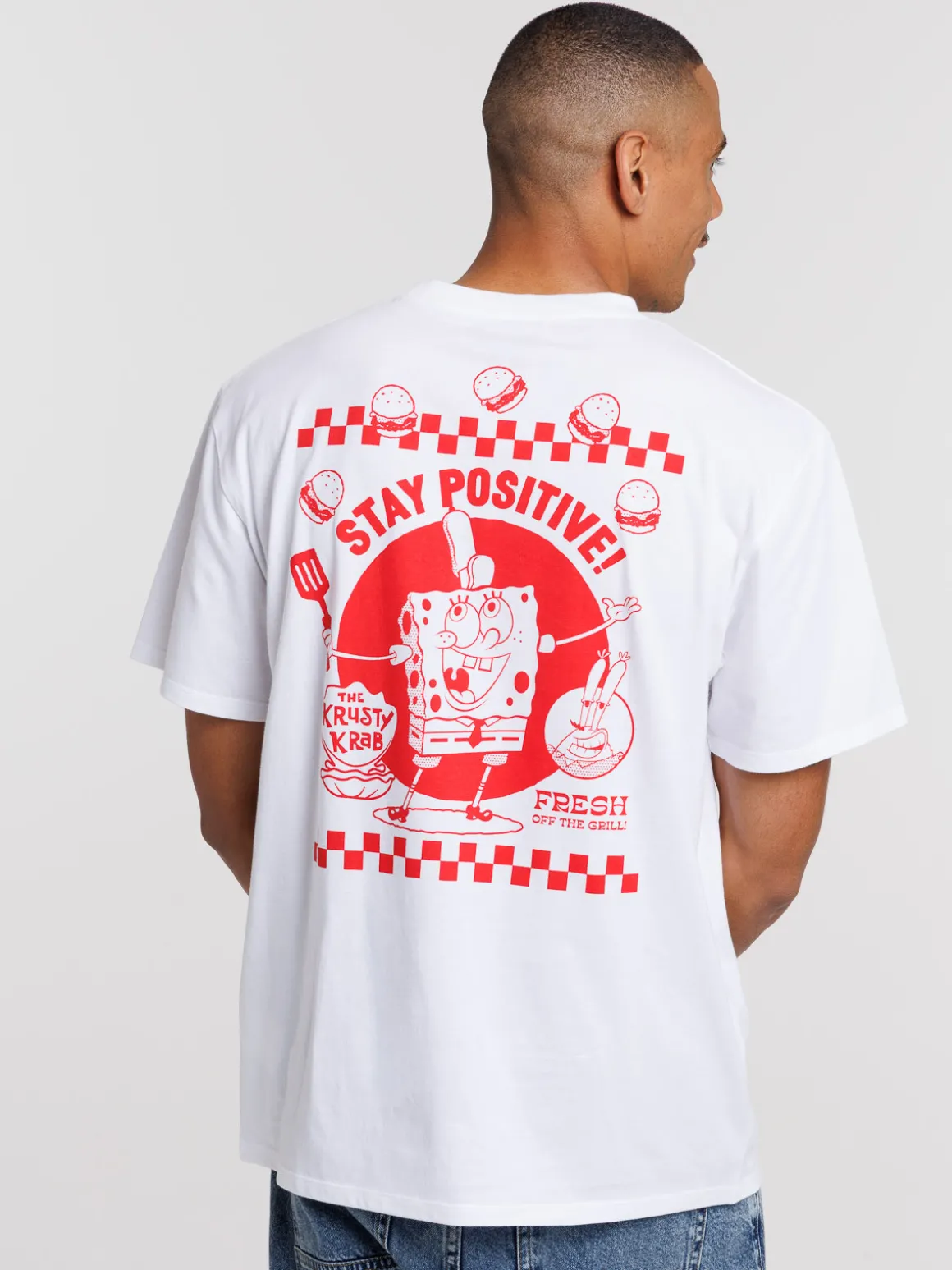 Tee-shirt imprimé Bob l'éponge dos homme
