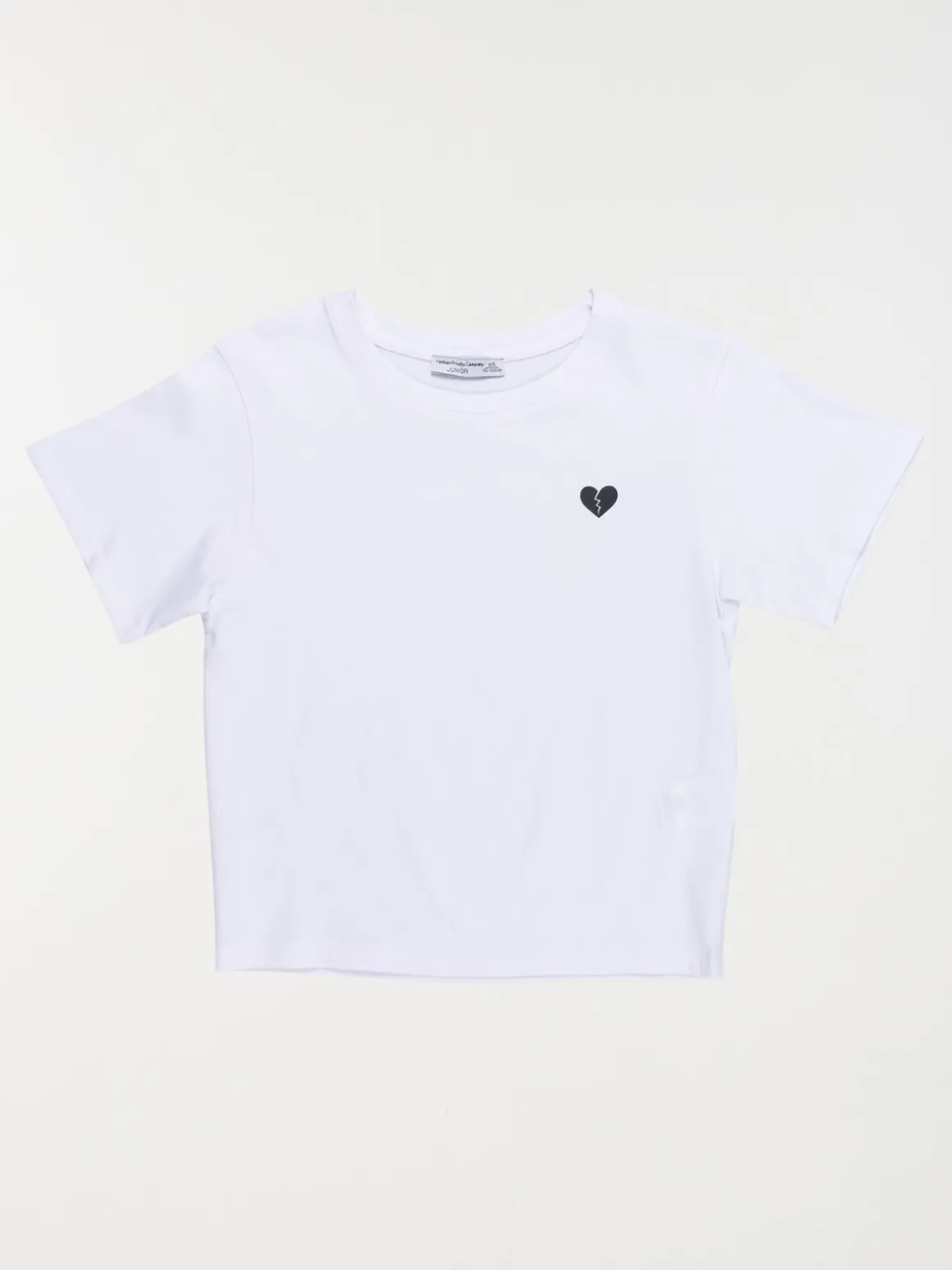 Tee-shirt imprimé coeur fille (XXS-M)