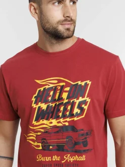 Tee-shirt imprimé voiture homme