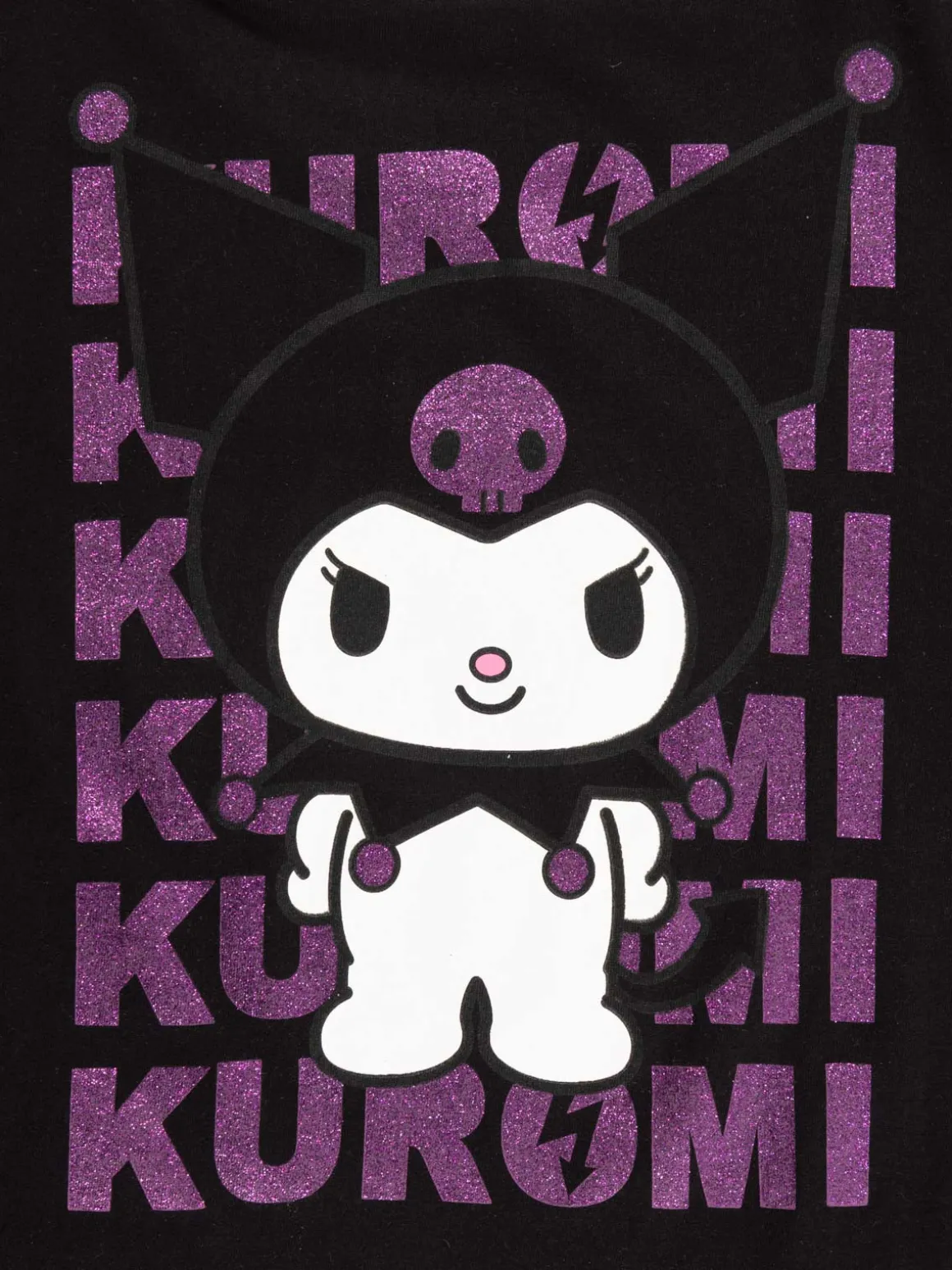 Tee-shirt Kuromi fille noir (XXS-M)