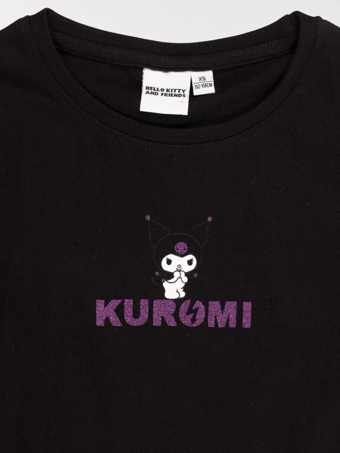 Tee-shirt Kuromi fille noir (XXS-M)