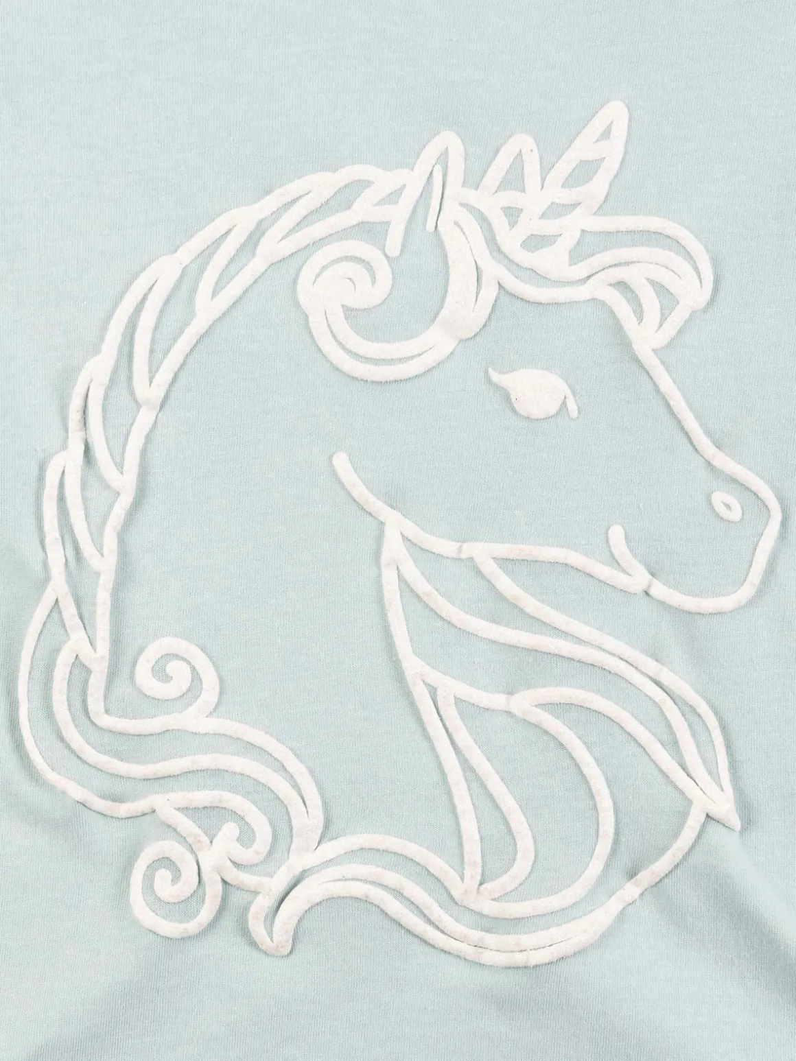 Tee-shirt licorne col rond fille (3-12A)