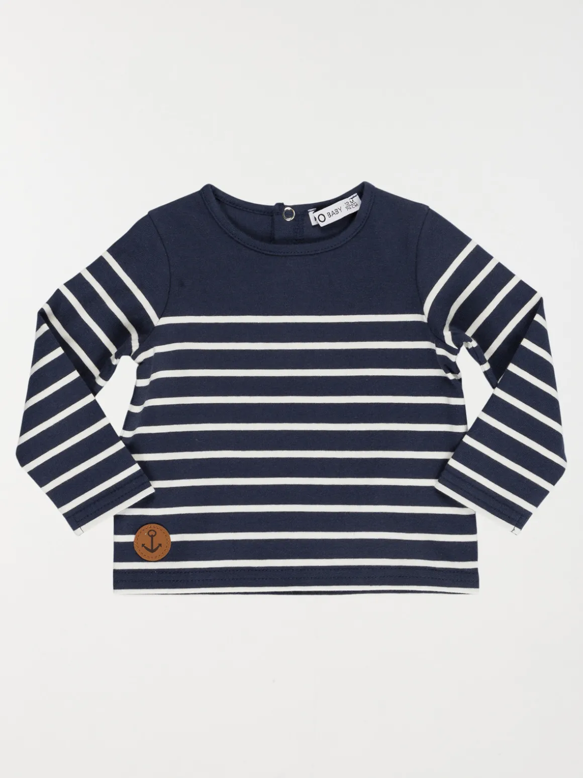 Tee-shirt marine rayé garçon (3-36M)