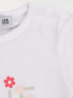 Tee-shirt message fille (3-36M)