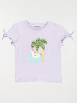 Tee-shirt motif lilas fille (3-12A)