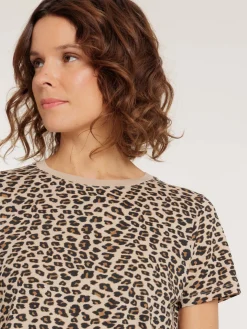 Tee-shirt motif léopard femme