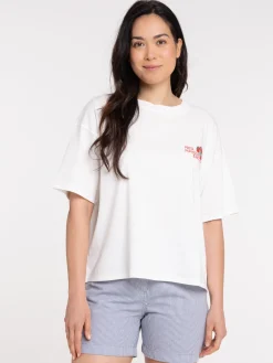 Tee-shirt motif tomate femme