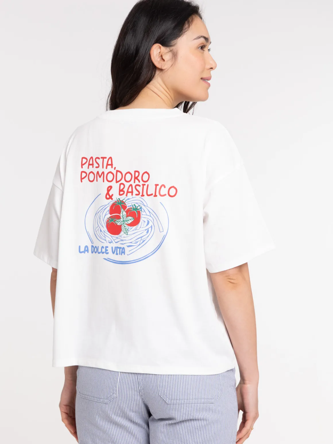 Tee-shirt motif tomate femme