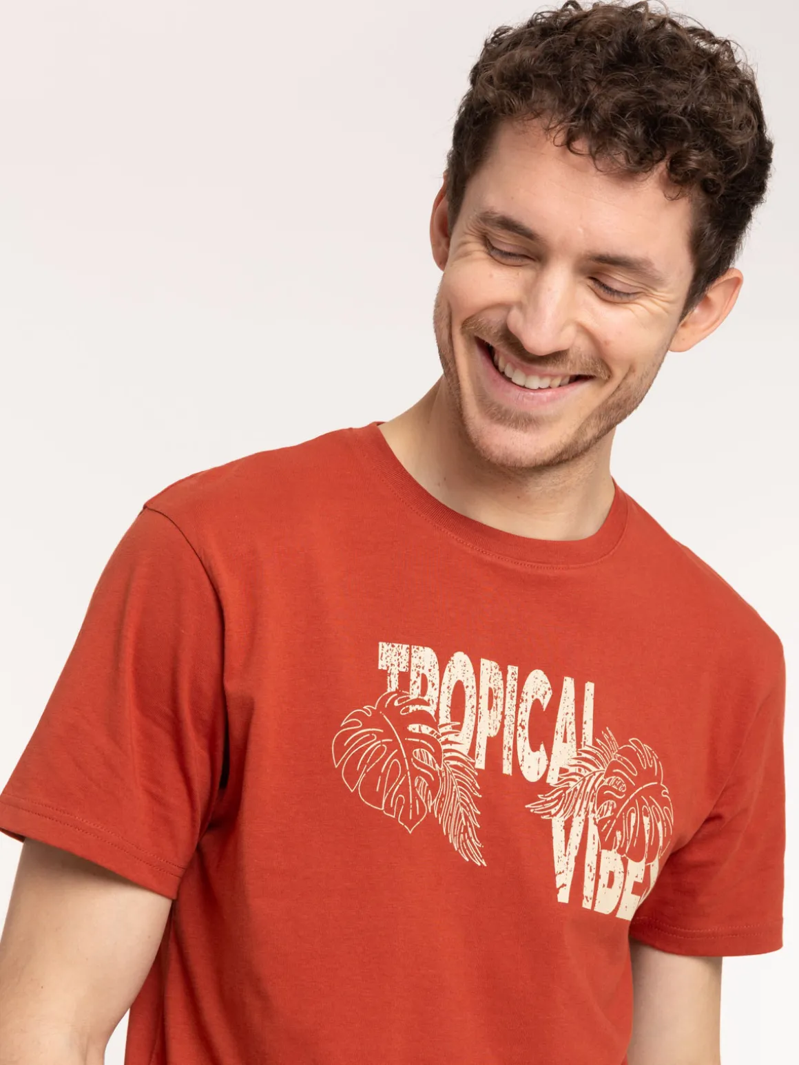Tee-shirt motif tropical vibes homme