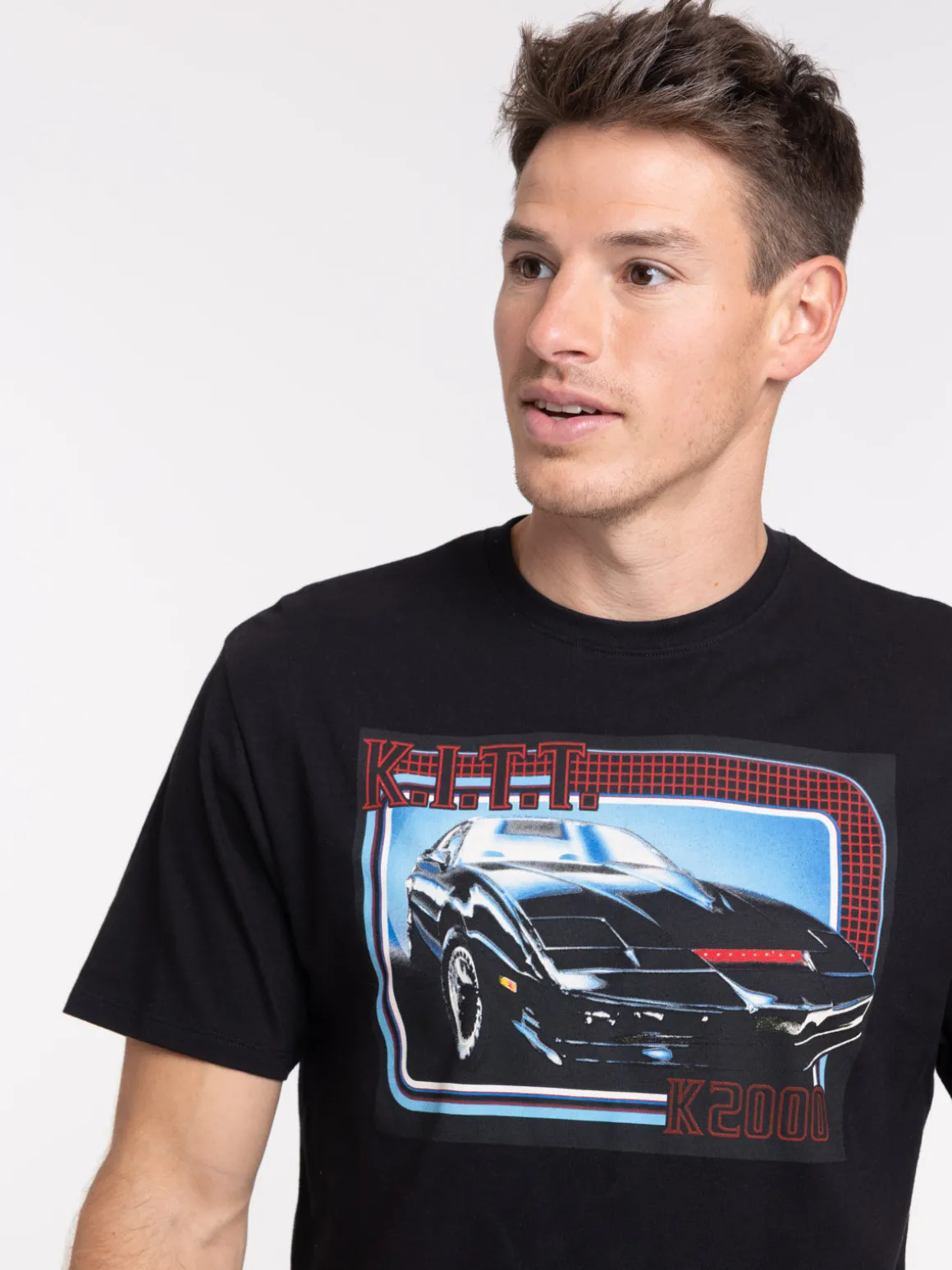 Tee-shirt noir Kitt K2000 homme