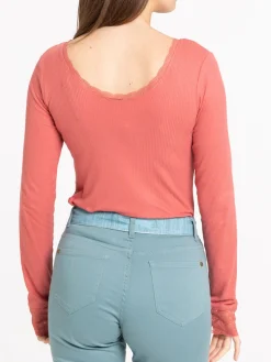 Tee-shirt orange minéral femme