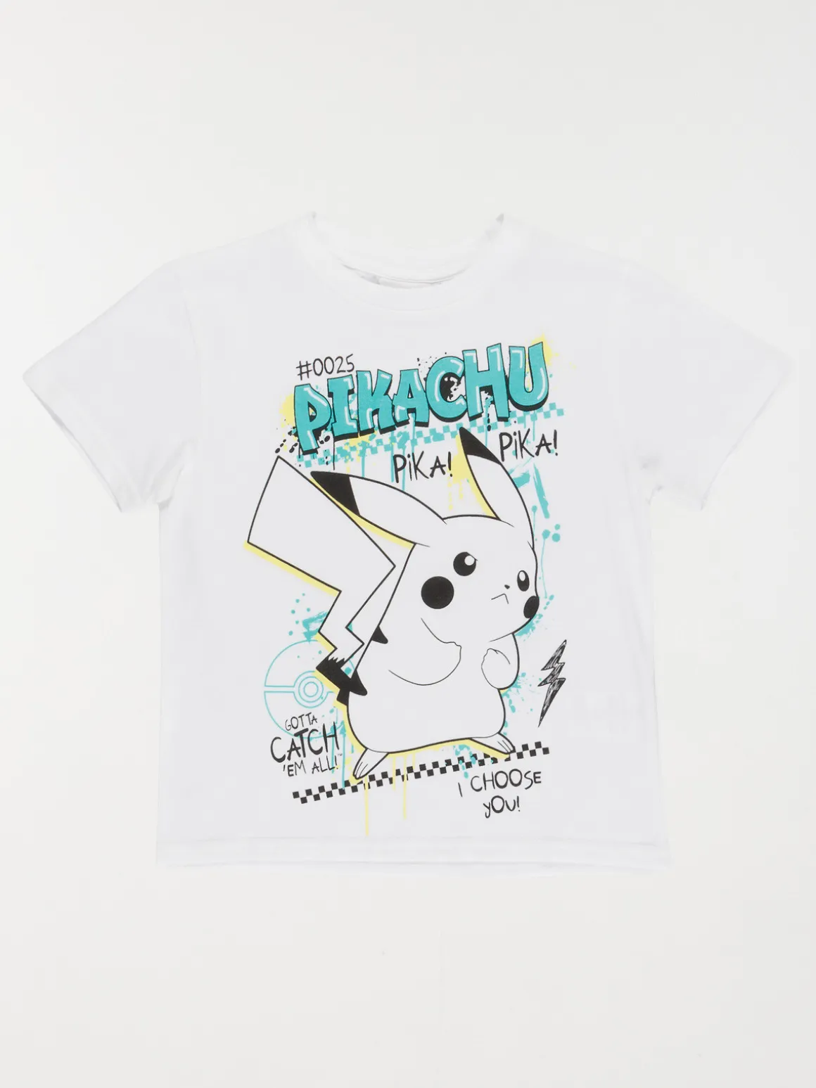 Tee-shirt Pikachu Pokémon garçon (3-12A)