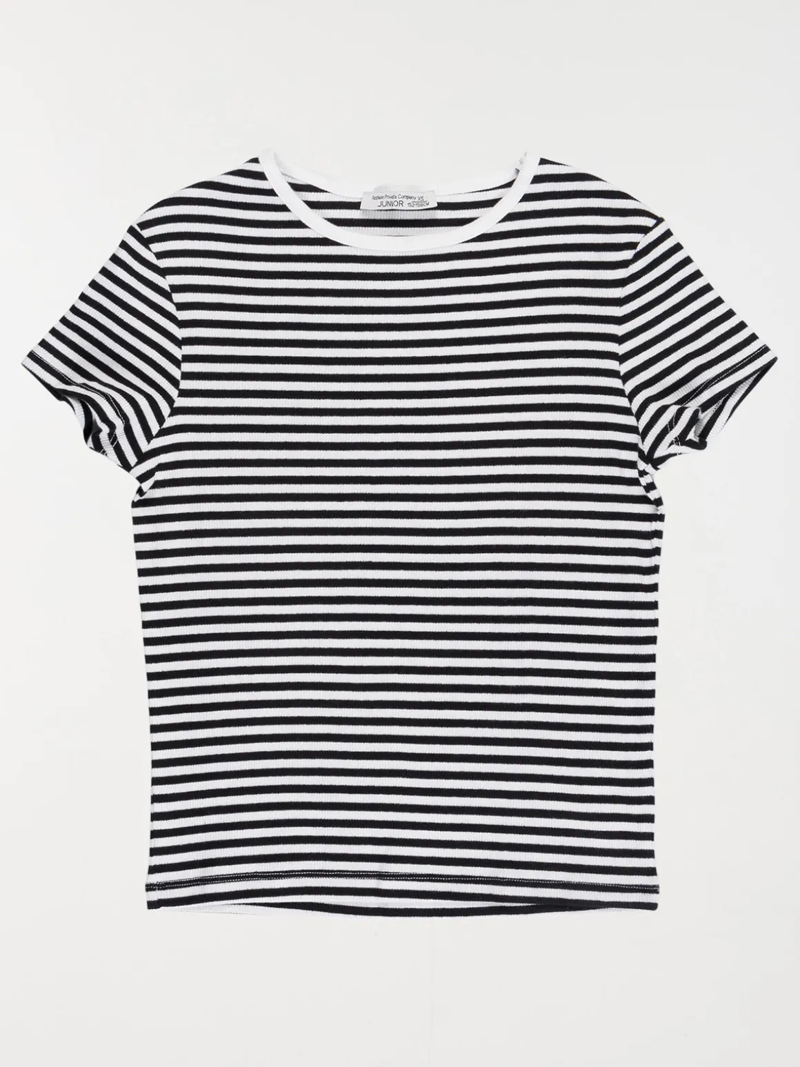 Tee-shirt rayé côtelé fille (XXS-M)