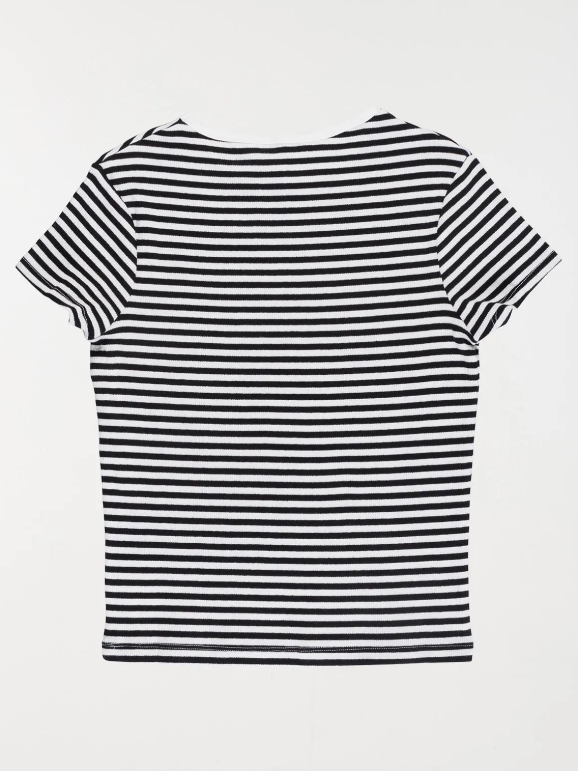 Tee-shirt rayé côtelé fille (XXS-M)